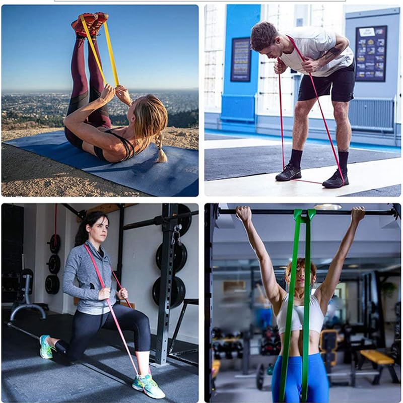 Yellow Resistance Bands - Durable Elastic Workout Bands for Home Gym