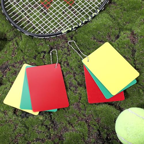 Soccer Referee Penalty Card Set - Red, Yellow & Green - 6 Pieces