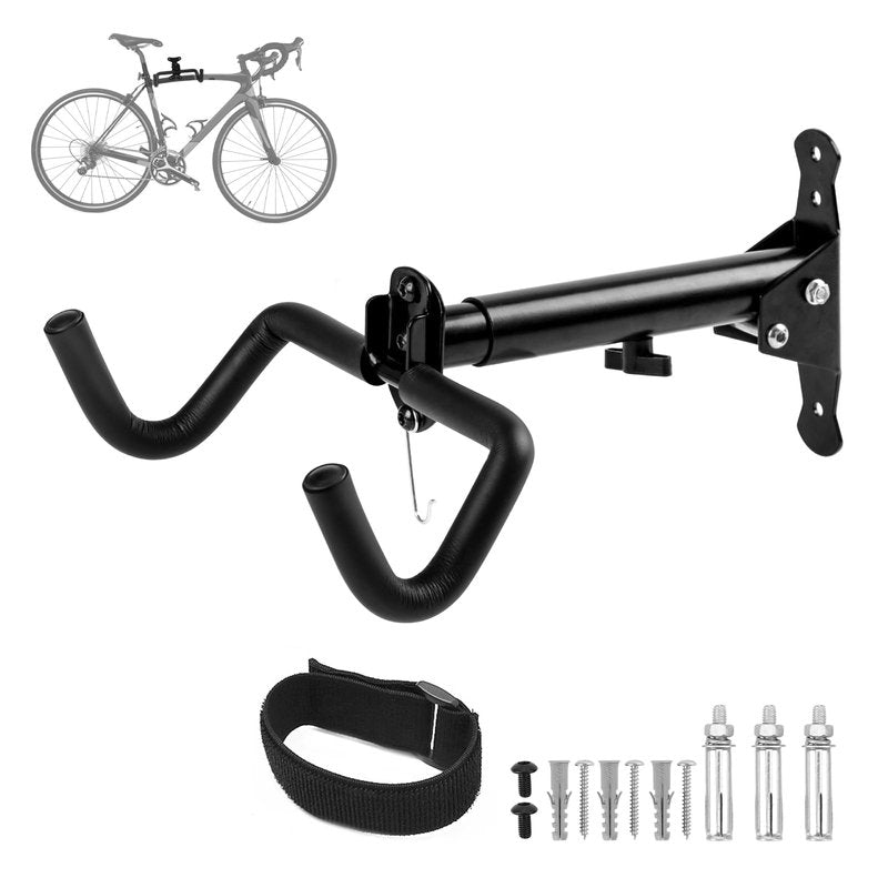 Cyfie Bike Wall Mount, Horizontal Garage Storage Bike Rack Hanger, Indoor Bicycle Holder Hook for Hanging Mountain Road Hybrid Bikes in Apartment Home
