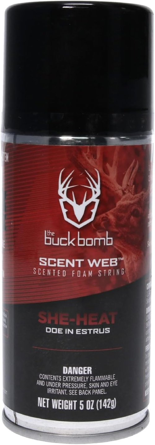 Hunters Specialties Buck Bomb Scent - Scented Foam String Attractant Spray | 5 Oz (142g) for Hunting