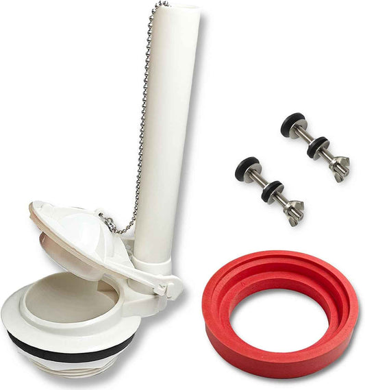 American Standard Champion 4 Toilet Flush Valve Replacement Kit - Includes Flapper & Gasket