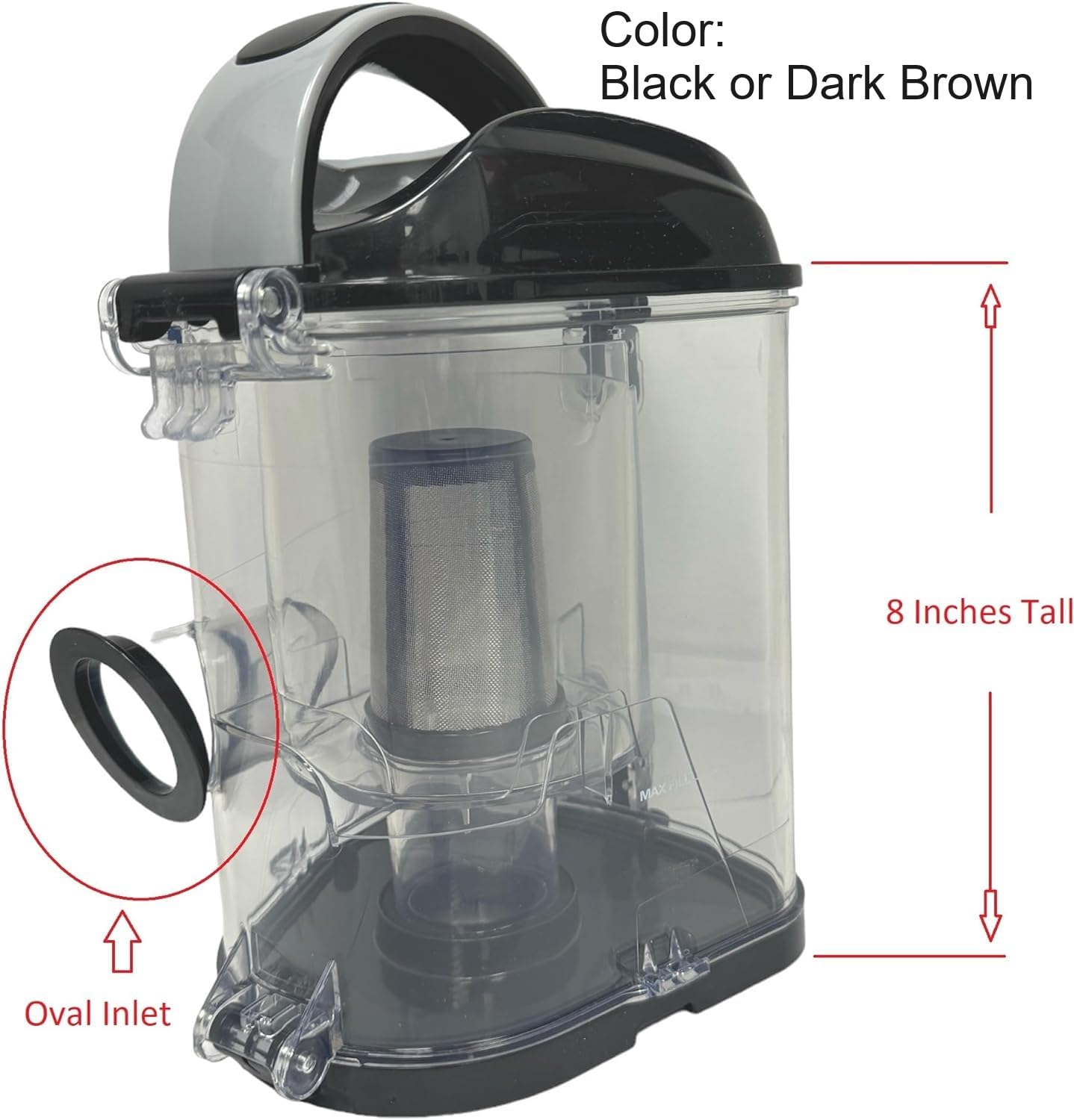 Replacement Dust Canister Cup For Shark Navigator Lift-Away DLX UV440 Delux (OEM)