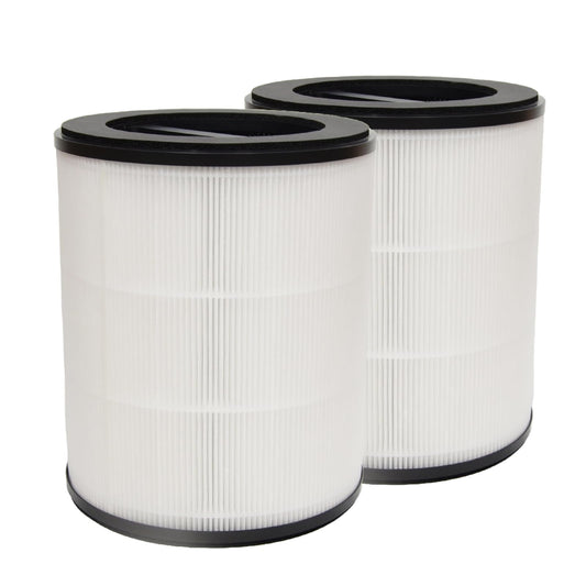 PUREBURG Replacement Filter Compatible with Oransi Mod Jr. Air Purifier (Model MJR01) Fit Blue handle only,2-Pack H13 HEPA 4-Stage Filtration Activated Carbon Air Clean