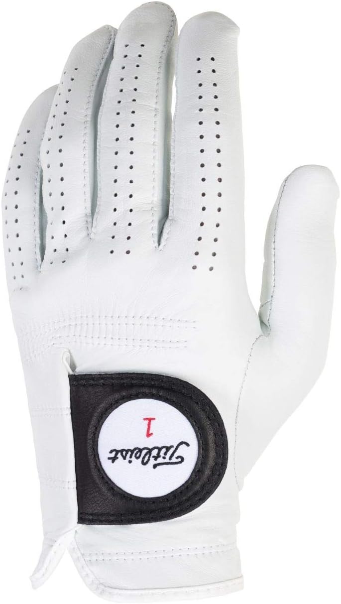 Titleist Players Men's Left-Handed Golf Glove - Premium Comfort & Grip | Pearl Color