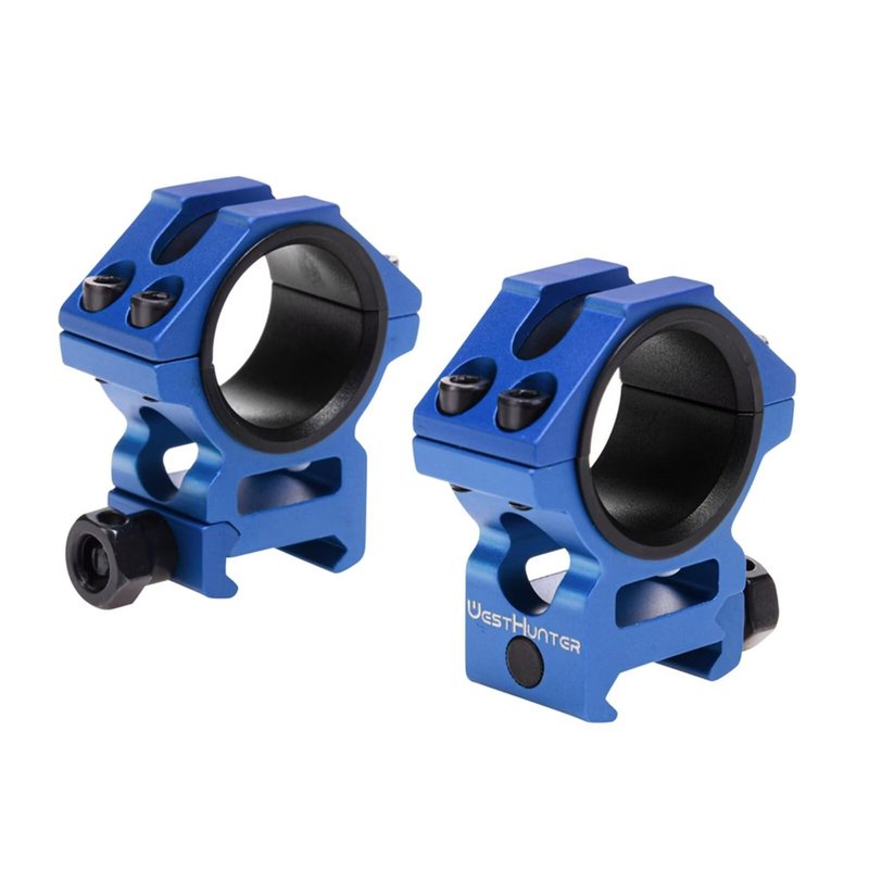 WestHunter Optics Picatinny Scope Rings, 1 Inch 30 mm Tactical Precision Scope Mount | 29 mm Center Height, Black