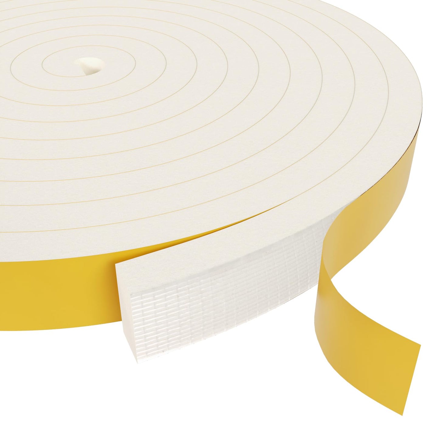 Egofix Weather Stripping Door Seal Strip,White Weatherproof Foam Tape Insulation for Sliding Door, Front Door Frame, Windows (1 in x 1/2 in x 16.4Ft)