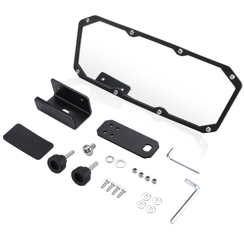 Amarine Made Boat Mirror, 10.6''x3.9'' 360 Adjustable and Rotatable Universal Marine Mirror for Water Sports