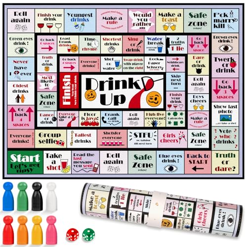 Adult Party Game Drinking Board Game - Waterproof Leather Mat