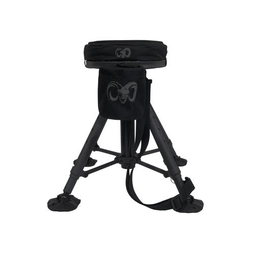 NEXCAM RAM Blinds - High Rise Hunting Stool - Powder-Coated Steel Seat, 20 x 10 x 10 in, 12 lbs, Swivel Design - RB7047