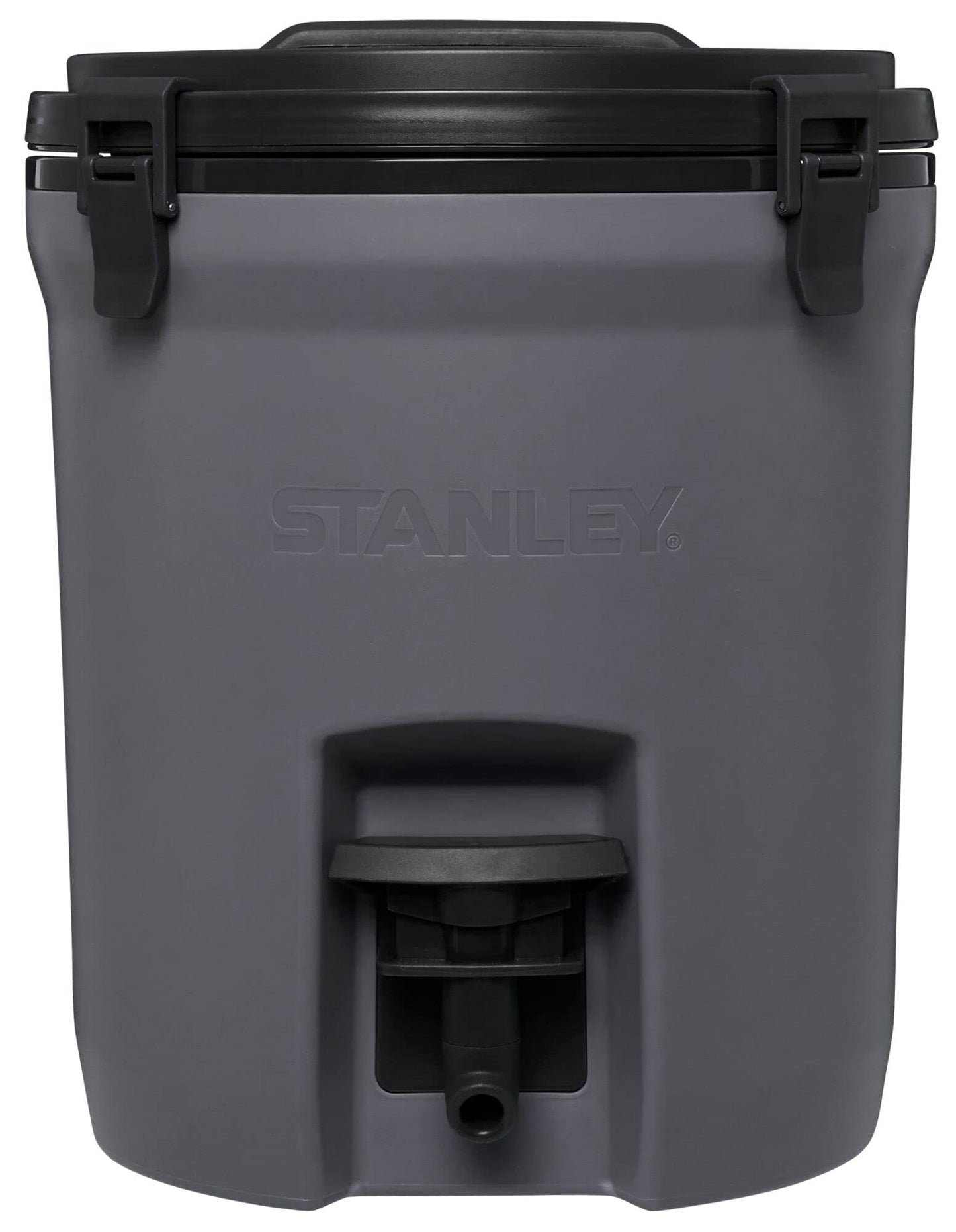 Stanley Adventure Fast Flow Water Jug 2 Gallon | Leakproof Ice Water Dispenser | Insulated Beverage Cooler | Easy Pour Spigot and Latched Foam Lid | BPA-Free | Charcoal