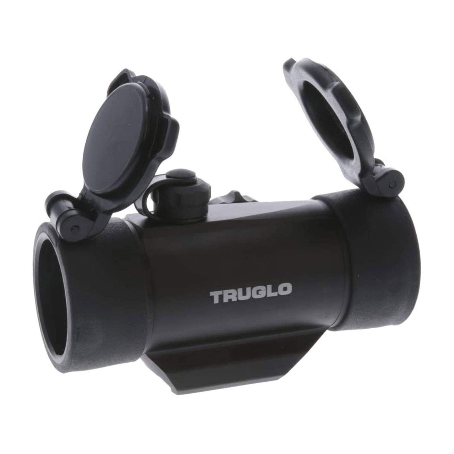 TRUGLO Dual-Color 1x30mm 5-MOA Hunting Durable Lightweight Waterproof Fogproof Shock Resistant Adjustable Aluminum Red / Green Dot Sight Flip-Up Lens Caps Included