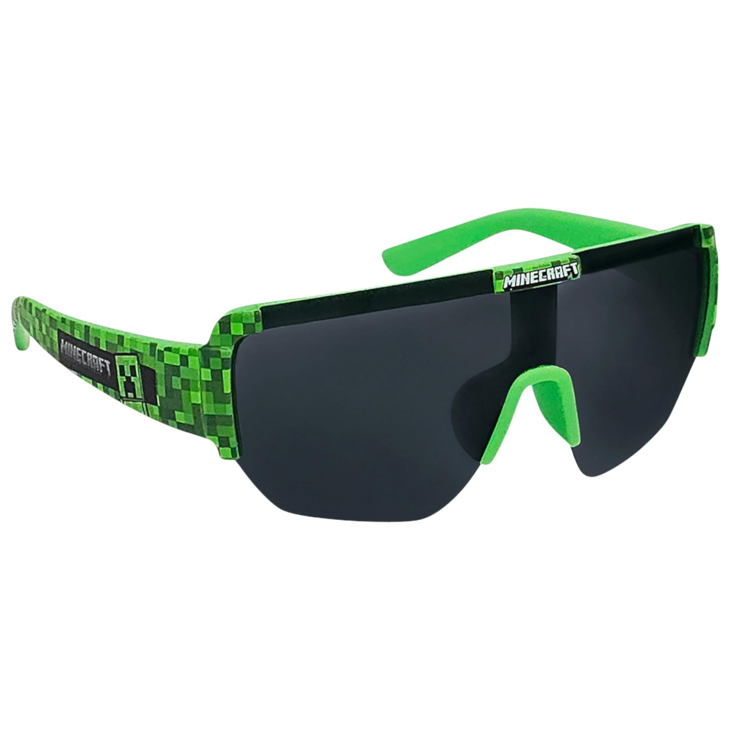 ARKAID Official MINECRAFT Boys Sunglasses | Large Sports Wrap | UV 400 | One Size Fits Most Kids