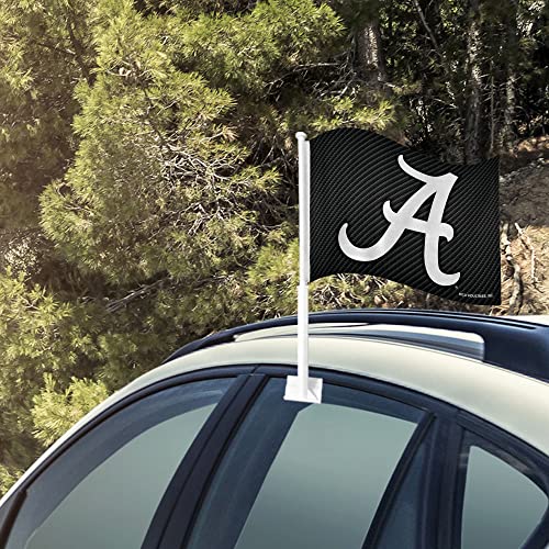 Alabama Crimson Tide Double Sided Car Flag - 16" x 19"