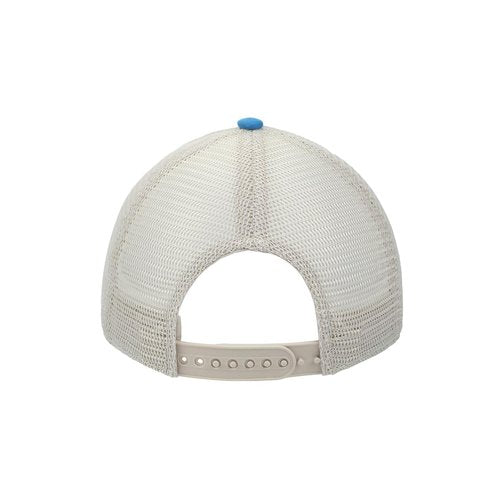 Bioworld Wonder Woman Logo Women's Blue Washed Distressed Cut Fabric Unstructured Baseball Cap
