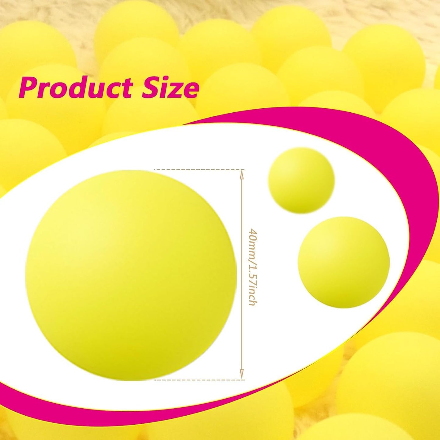 Skiennix 120 Pack Colored Ping Pong Balls - 40mm Table Tennis Balls for Fun Games & DIY Projects