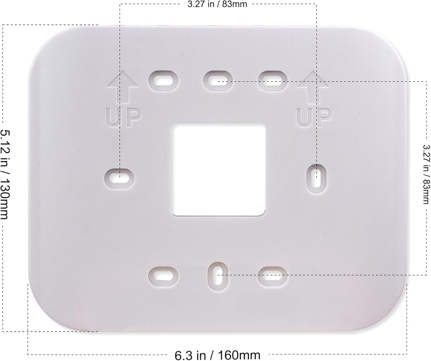 Heagstat Thermostat Wall Plate Cover - Conceal Imperfections and Beautify Your Wall (Off-White)