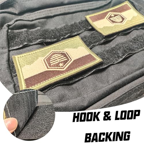2Pcs Utah Patches - Hook and Loop Fasteners for Tactical Gear