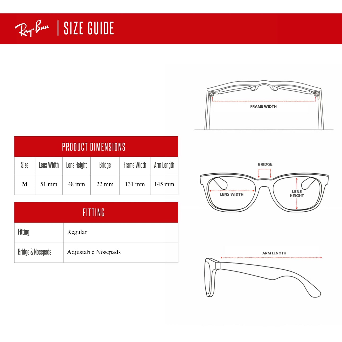 Ray-Ban RB3647N Double Bridge 002/R5 51mm (M) Black/Crystal Lens Grey Round Sunglasses for Men for Women +Bundle with Accessory Eyewear Kit