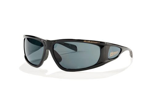 BluBlocker Viper Sunglasses In Black with HD Gray Lenses