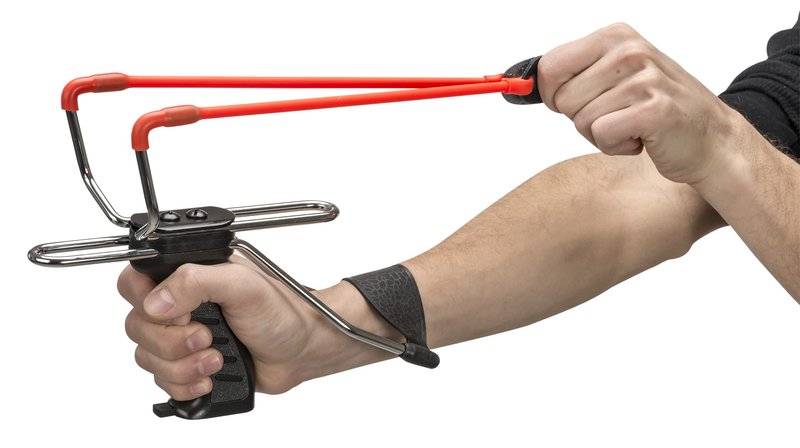Umarex X-Shot Slingshot Wrist Rocket with Double Duty Grip Quick Release Mechanism Wrist Brace and Adjustable Yoke