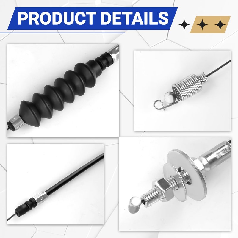 DRIVE UP Golf Cart Governor and Accelerator Cable Kit for Club Car DS 2004- Up Snap in Kawasaki FE290 Replace OEM 102336101 102336001