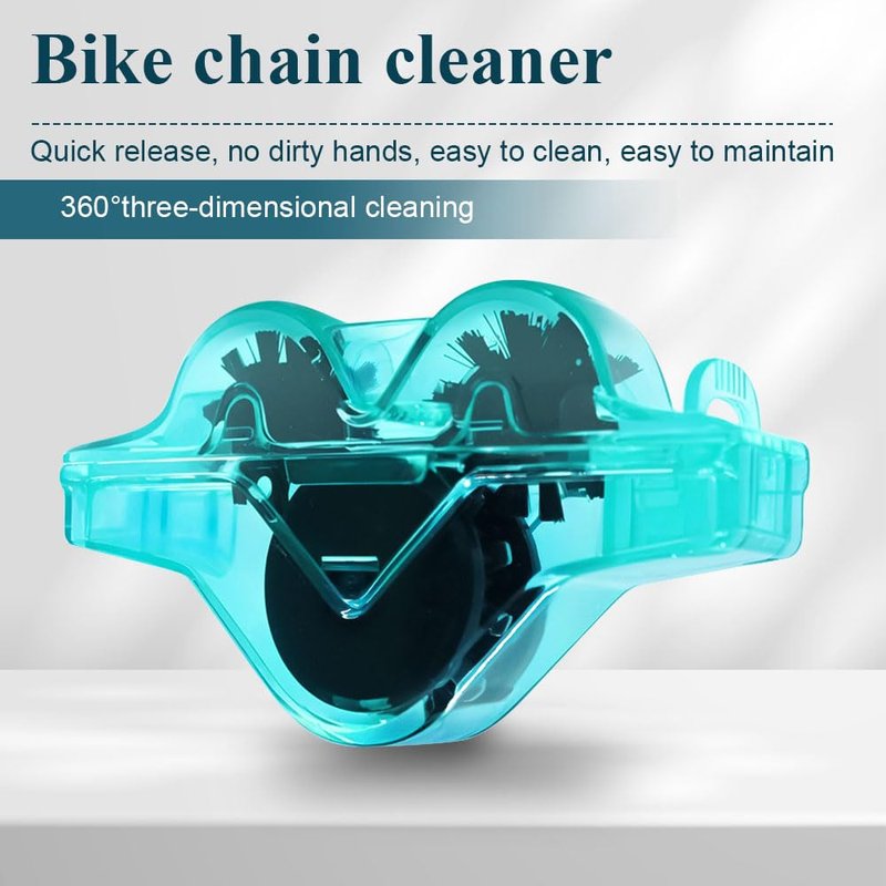 Senbos Bike Chain Cleaner Tool - Multi-Functional Drivetrain Cleaning Brush for Mountain Bikes, Road Bikes & Bicycles | Durable ABS Plastic, No Removal Needed