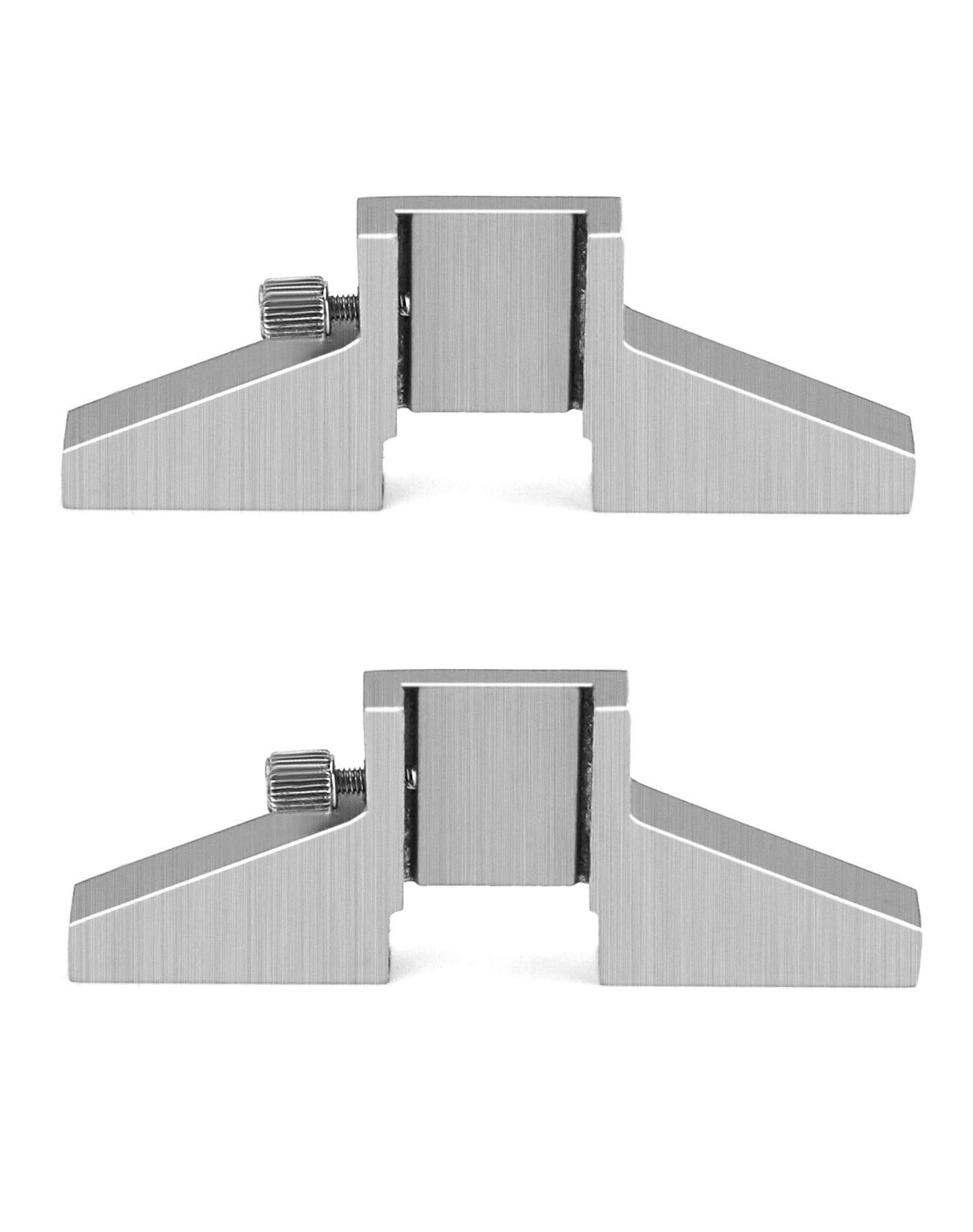 QWORK 2 Pack Caliper Depth Base Carbon Steel T-Bar Attachment for Dial/Digital/Vernier Calipers 4", 6", 8", 12"