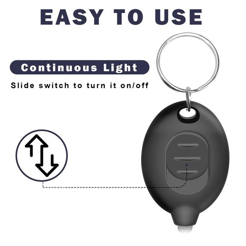 Daemson Mini LED Keychain Flashlights Ultra Bright and Compact Portable Keychain Flashlight, Small Emergency Flashlight for Outdoor and Everyday Use - Multicolor Shell (48PCS)