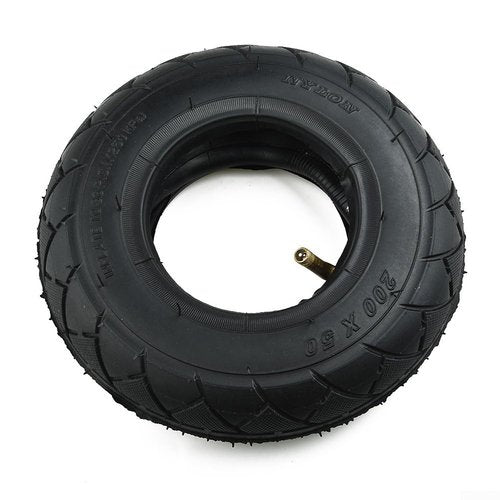 200x50 8inch Rubber Tire & Inner Tube Set For Electic Scooters Thickened Solid Tire Inner Tube Replacement 200x50 Scooter Wheel Part Black