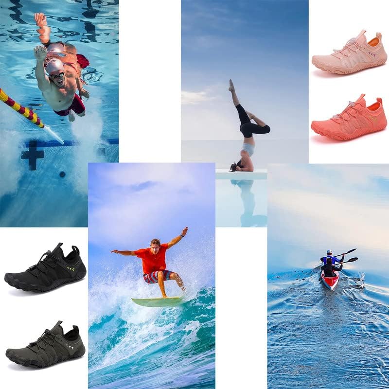 Skiennix Water Shoes - Quick-Dry Barefoot Aqua Shoes for Men & Women | Ideal for Beach, Pool, and River Activities