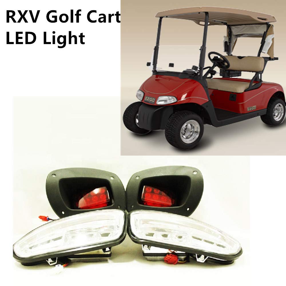 Dr.Acces Golf Cart LED Light Kit for EZGO RXV Golf Car Gas & Electric RXV Light Kit Yearly 2008-2015