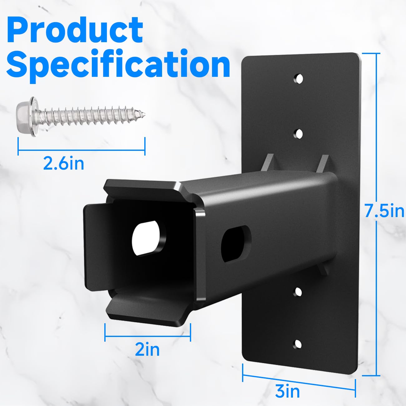 Wall Mount Bike Rack Hitch Cargo Carrier Bicycle Receiver Storage Store Hanging Garage Organizer Trailer Holder Accessories Bracket Heavy Duty Holds Max 300 Lbs Easy to Load Secure 2 inch