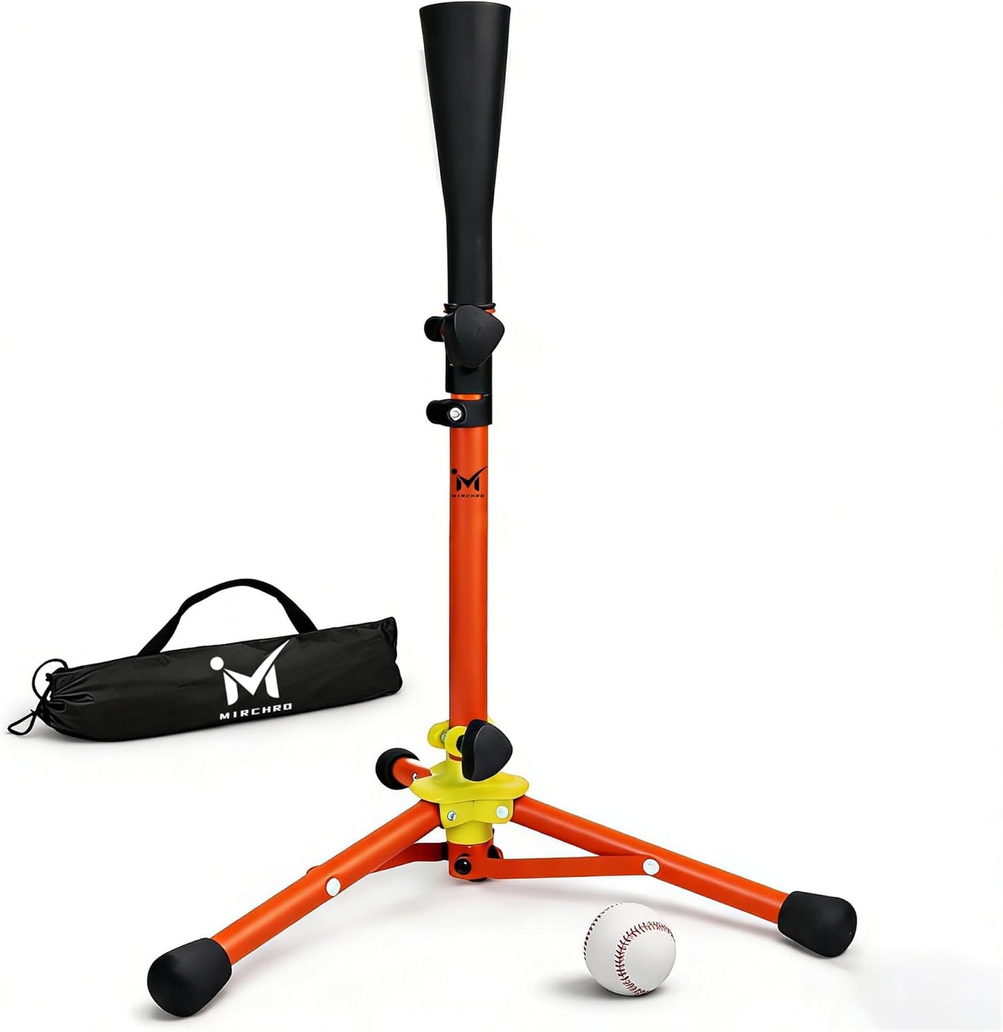 Skiennix Baseball Batting Tee - Adjustable 20-31" Tripod T-Ball Trainer for Kids 3-8 | Portable & Stable