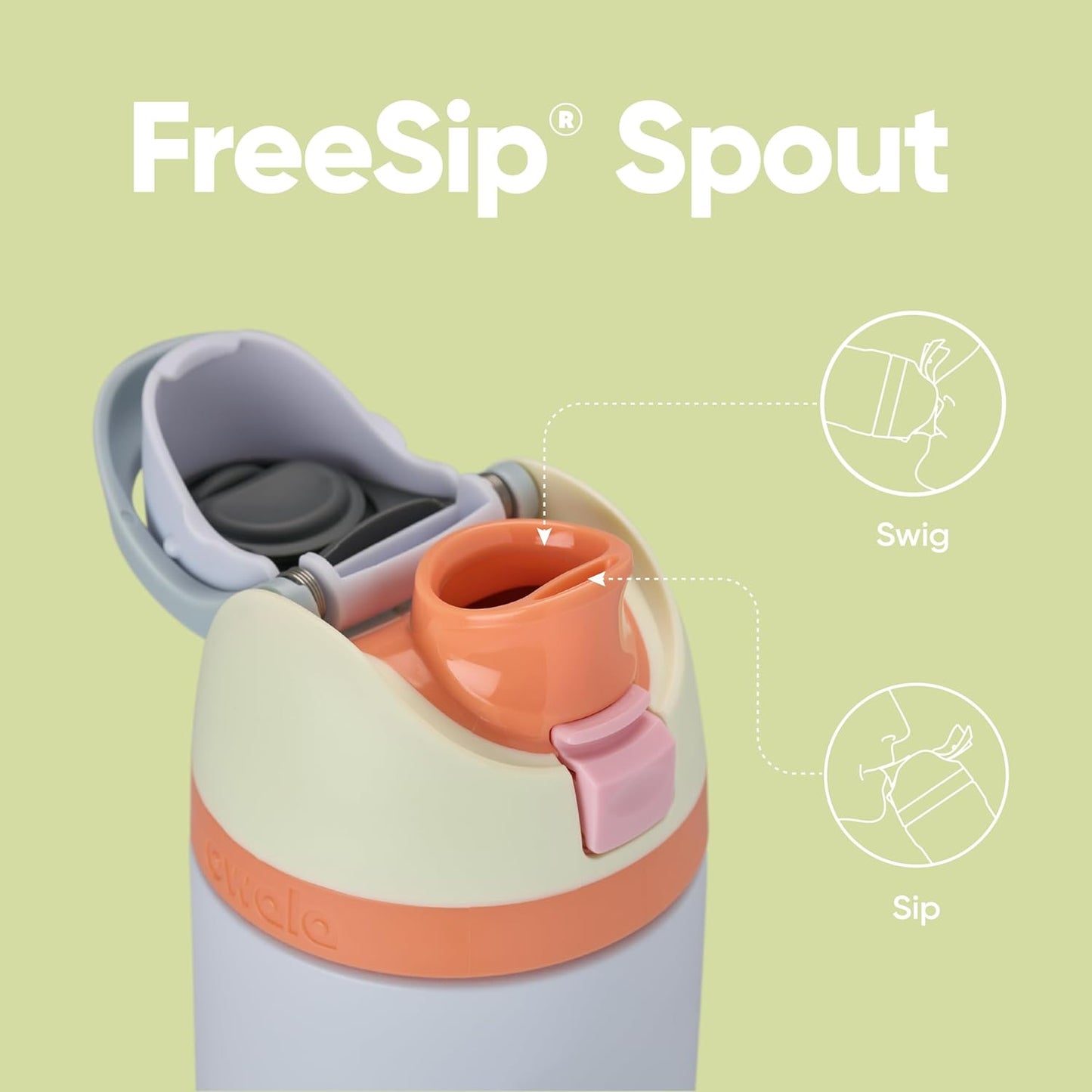 Owala FreeSip 24 oz Insulated Stainless Steel Water Bottle - BPA-Free with Straw for Sports & Travel