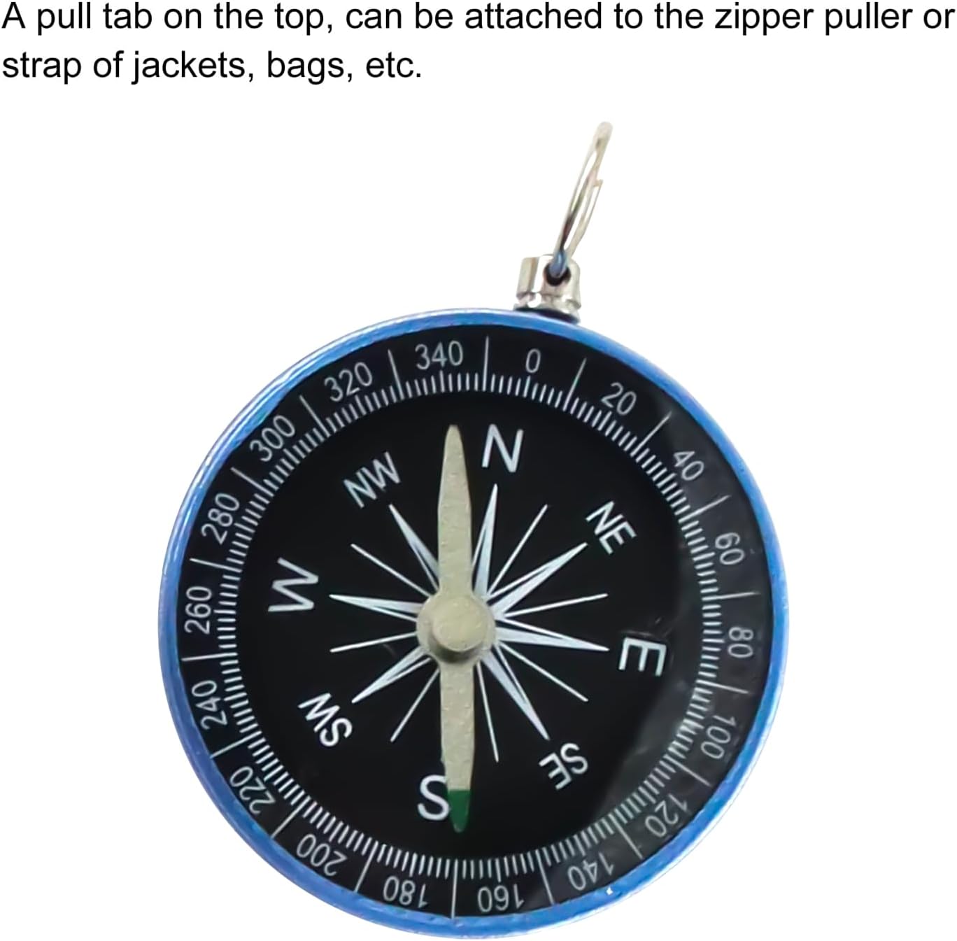 Skiennix Pocket Compass - Survival Navigation Tool with Key Ring for Camping & Hiking