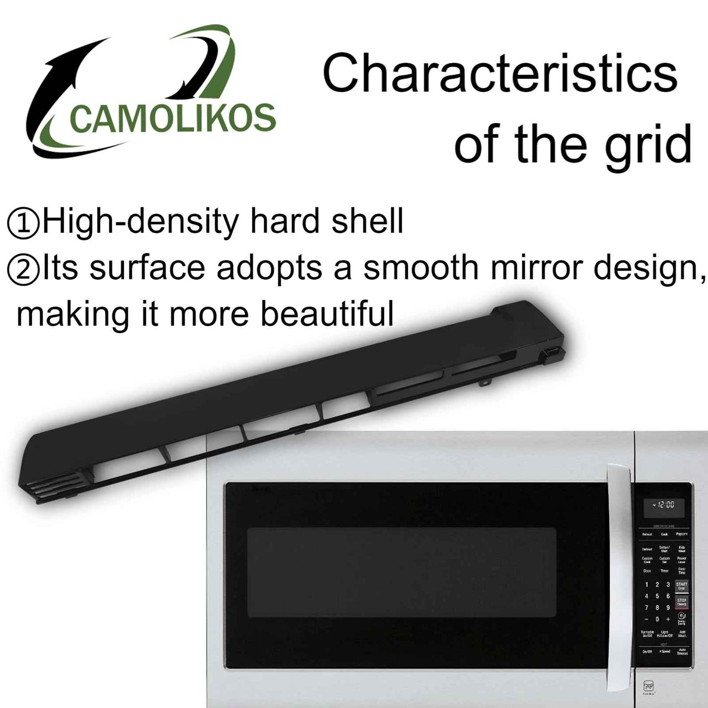 MDX61912701 Microwave Grille Vent Compatible with LG 2119394 AP5202555 AH3535252 EA3535252 Top Vent Grille LMV2031ST LMH2016ST LMHM2237BD LMHM2017SB