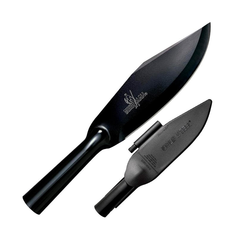 Cold Steel Bowie Blade Bushman Durable Resistant 7" SK-5 High Carbon Fixed Blade Outdoor Survival Hunting Knife, 5.25" Hollow Handle, Secure-Ex Sheath with Ferrocerium Fire Steel