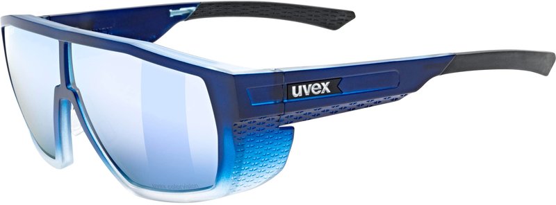 uvex contrast enhancing sports sunglasses for hiking/running/cycling with UV protection, for women & men, mtn style CV, Blue Matt Fade/Blue, one size