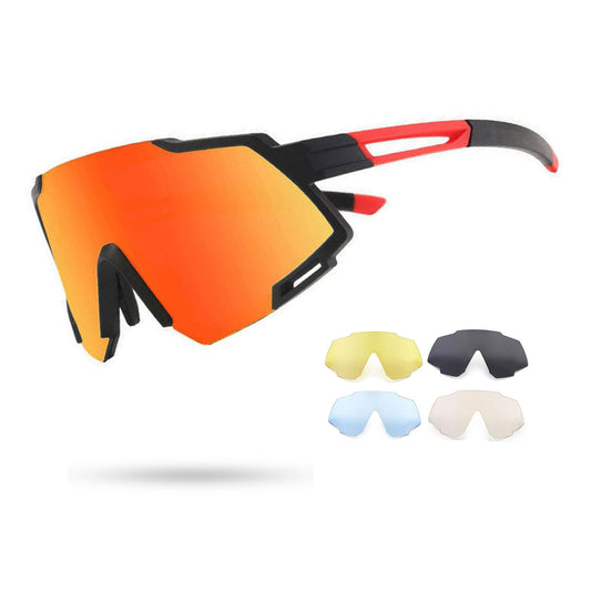 Tunfund Viper Sunglasses Polarized Teen Youth Kid Boy Girl for Cycling Fishing Runing Sports Driving Golf UV 400 (Age:10-15 Years Old) Blue+Dots