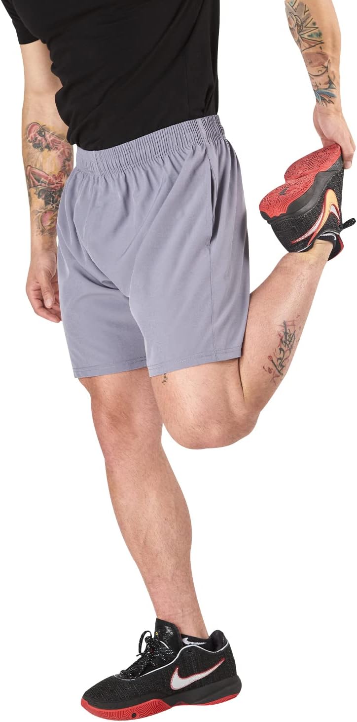 Skiennix Men's Athletic Running Shorts - Quick Dry 7-Inch Inseam | Ultra Performance 4-Pack