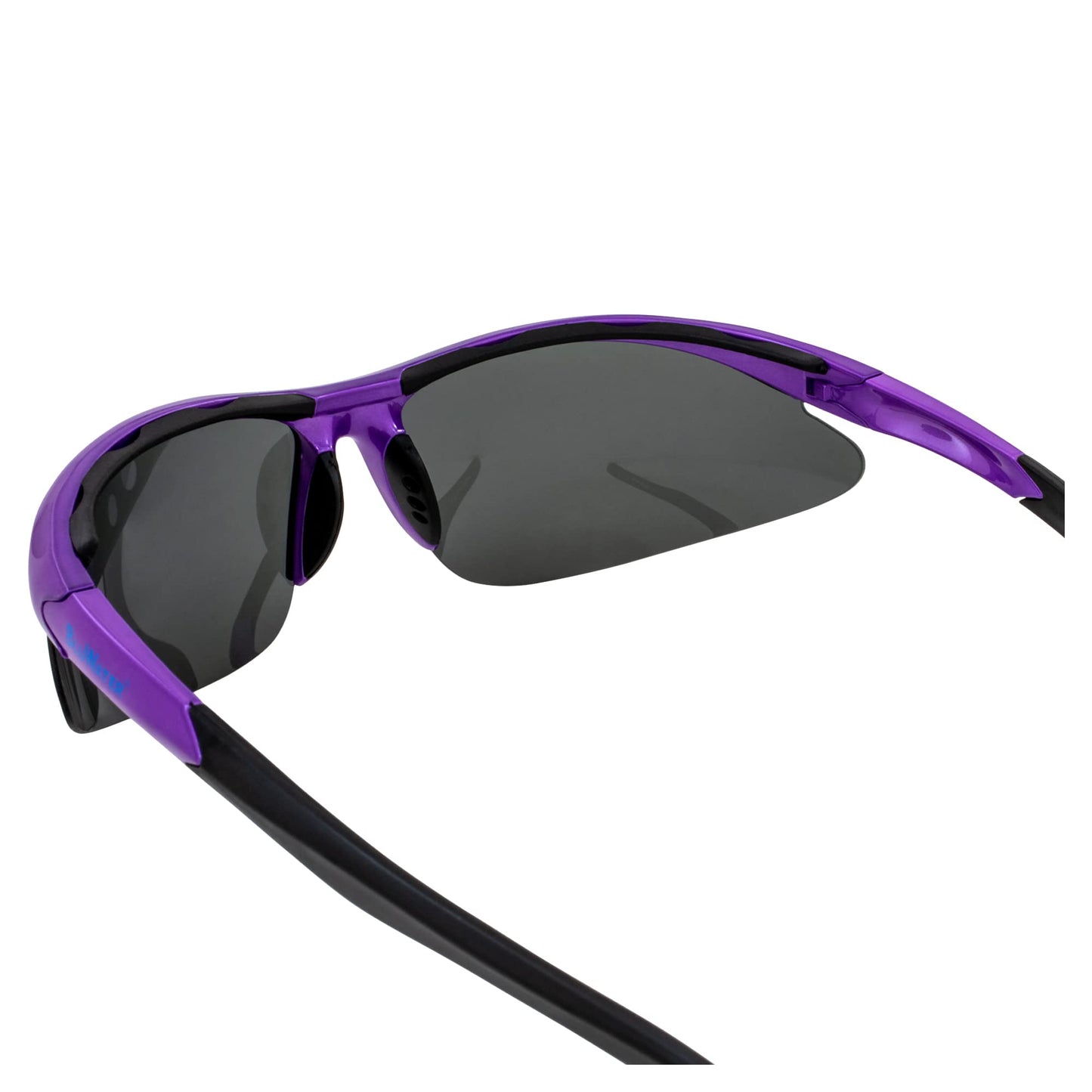 BluWater Islanders 2 Sports Polarized Sunglasses for Women Purple Frame w/Gray Lenses