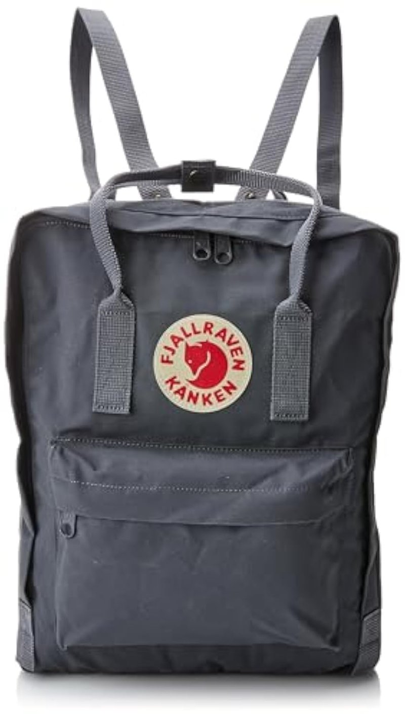 Fjällräven Kanken Backpack - Durable Vinylon Fabric, Water-Resistant, Classic Design - School, Travel, Super Grey