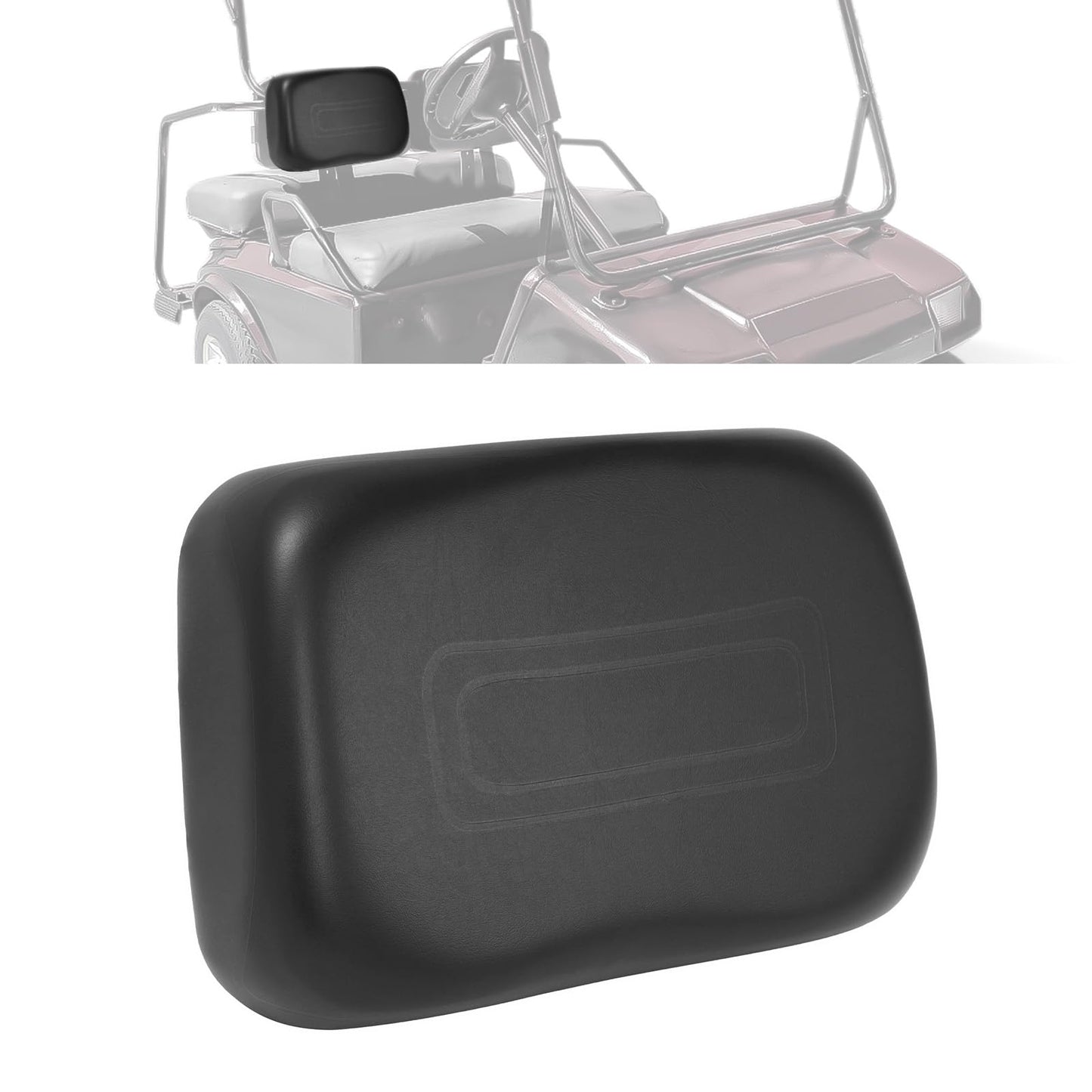 WUTIST Golf Cart Front Seat Backrest Compatible with Club Car DS 1979-2000.5 Golf Cart Seat Back Cushion Black