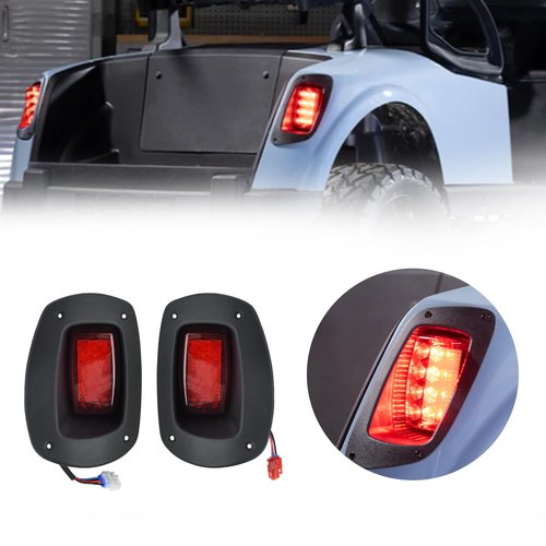 Shu-Ran Golf Cart LED Head Tail Light Kits for EZGO RXV 2008-2015 Gas & Electric Models 12 Volts Street Legal Front Rear Golf cart Assembly Kits for EZGO RXV