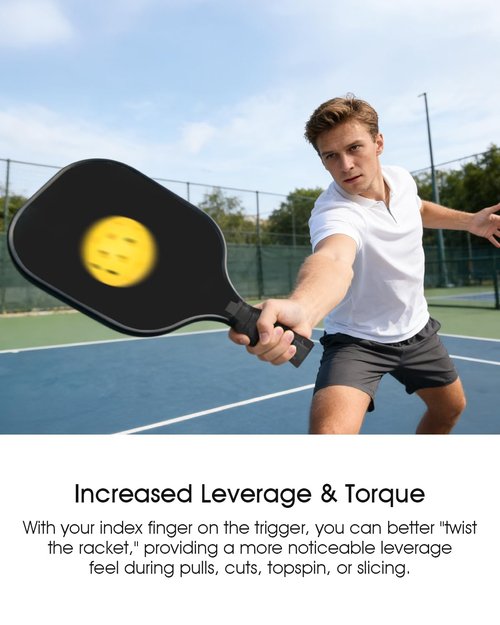 JISHAHS Grip Insert for Pickleball Paddle Handle, Ergonomic Finger Rest for Better Control & Consistent Grip, Fits Most Standard Pickleball Paddles, Pickleball Paddle Grip