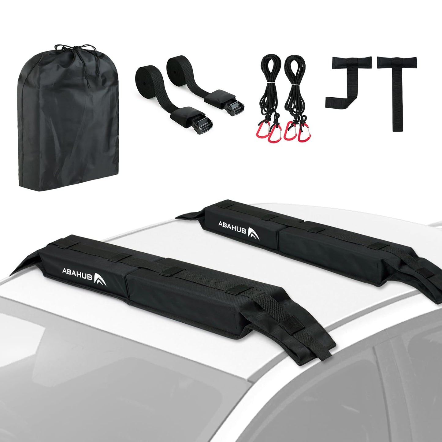 Abahub Soft Roof Rack Pads System for Surfboard, Kayak, Canoe 32 Inch