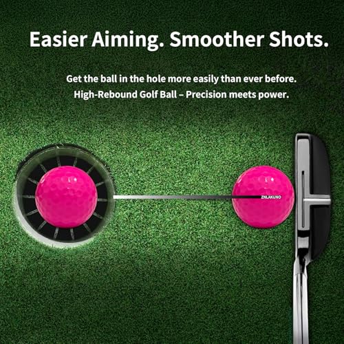 High-Visibility Golf Balls for Long Distance - Magenta 3pcs