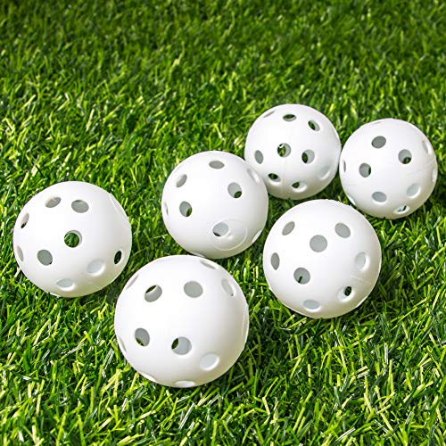 40mm Practice Golf Balls - 12 Pack Colored Training Balls