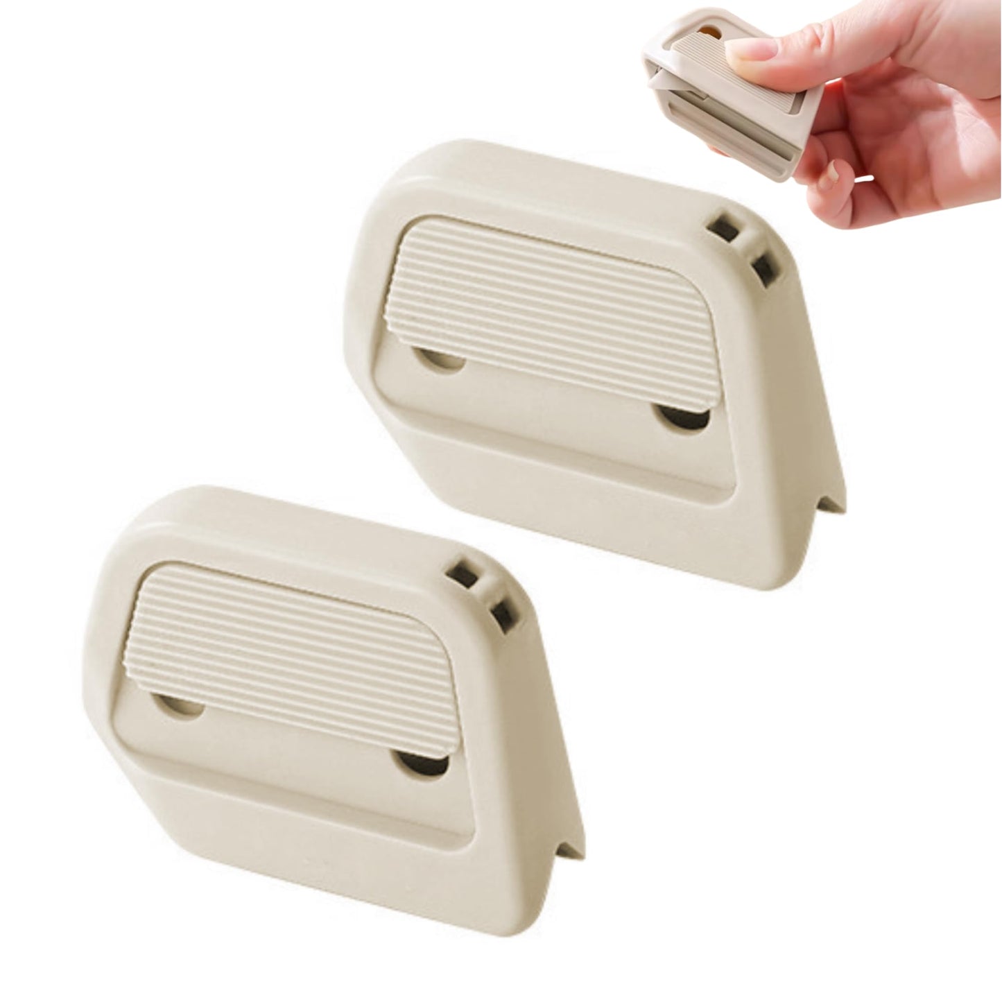 2025 New Portable Ceramic Unboxing Knife, Mini Magnetic Carton and Package Opener Box Cutter，Retractable Utility Knife Ceramic Blades with Lanyard Hole (White 2Pcs)