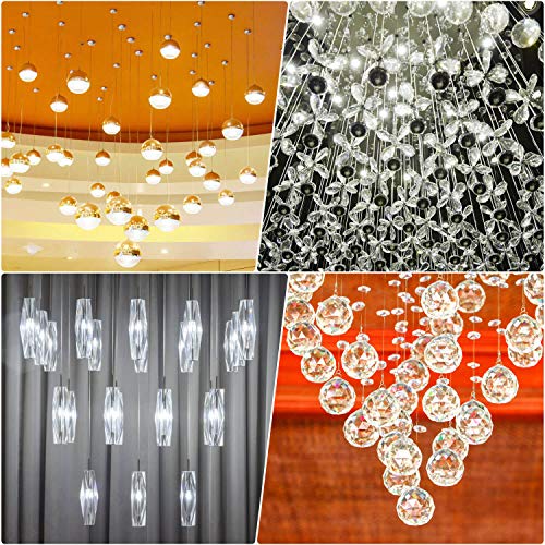 0.5 mm Clear Fishing Wire - 4Pcs Monofilament Nylon Thread for Crafts